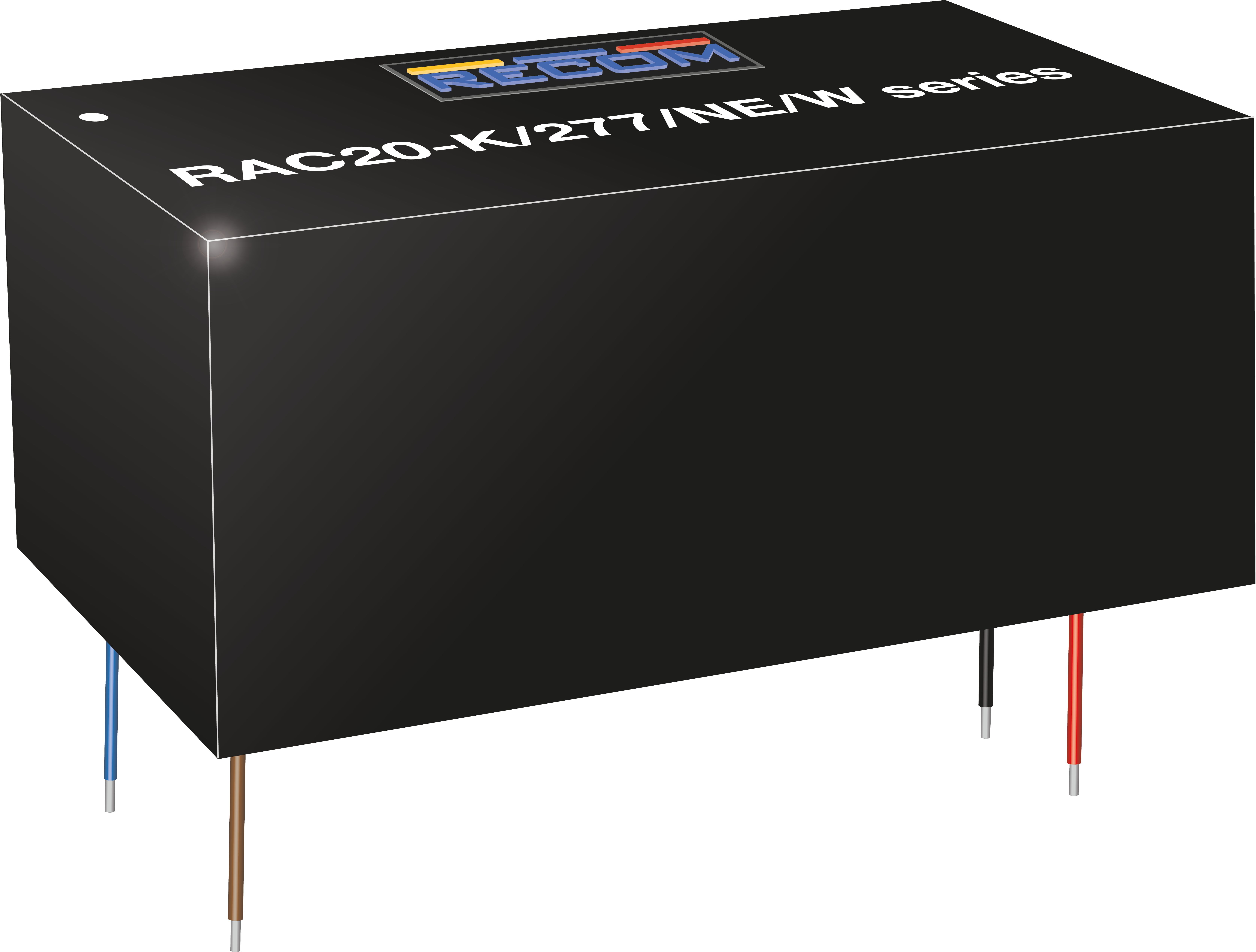 Recom Power Supply, RAC20-12SK/277/NE/W 12V, 20 W, Input 85V ac to