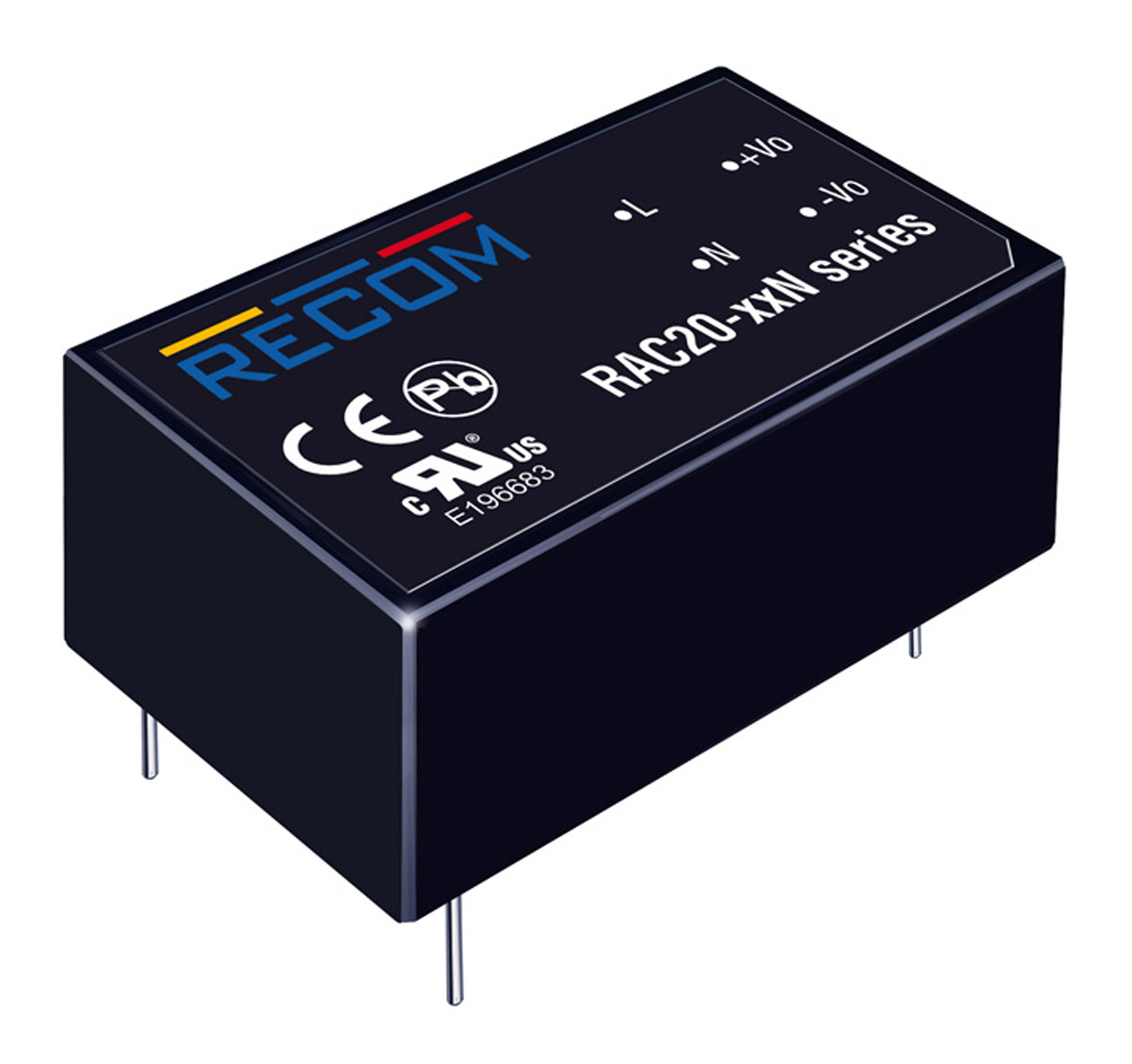 Recom Switching Power Supply, RAC20-12SN 12V, 1.66A, 20 W, Input 90V ac to  264V