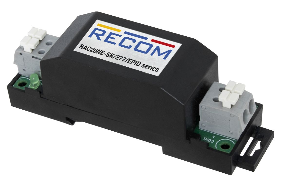 Recom Power Supply, RAC20NE-05SK/277/EPID 5V dc, 3000mA, 20 W, Input 85V ac to  305V ac