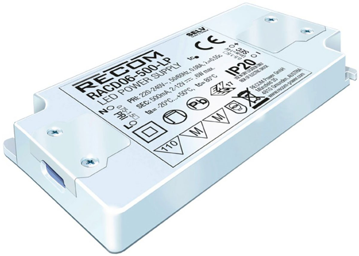 Recom LED Driver, 2V dc, 9 V dc Output, 6 W Output, 700mA