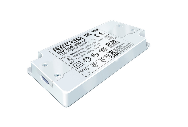 racd06-700-lp Recom LED Driver, 2V dc, 9 V dc Output, 6 W Output, 700mA