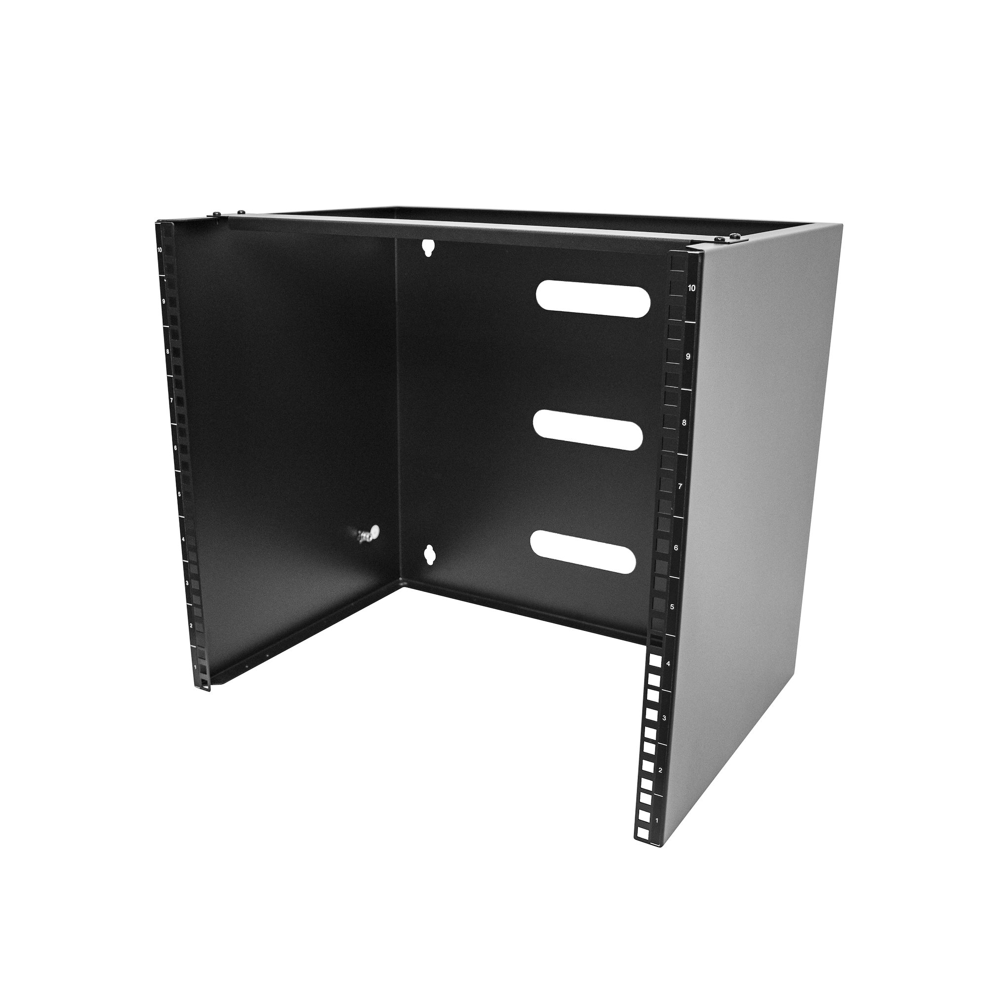 StarTech.com RACK-10U Series Black 10 U Steel Server Rack , with Open Frame Frame, 300 mm, 450 mm Height 357 mm