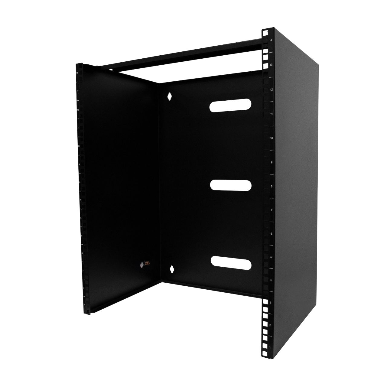 StarTech.com Rack Series Black 14 U Steel Server Rack , with 2 Post Frame, 14.0 in, 24.6 in Height 19.7 in