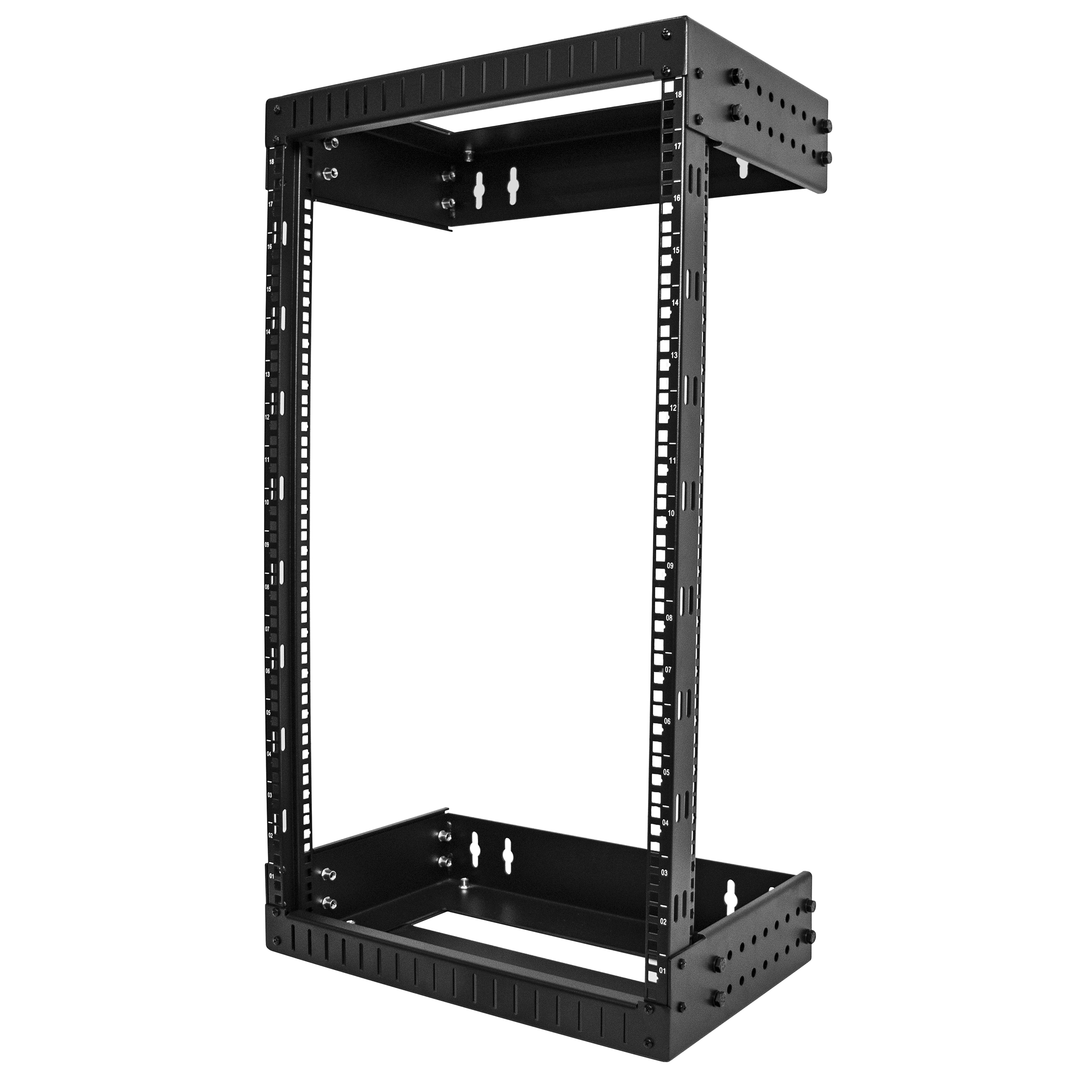 StarTech.com Black 18 U Steel Server Rack Rodless Actuator , with Swing Frame 48 mm