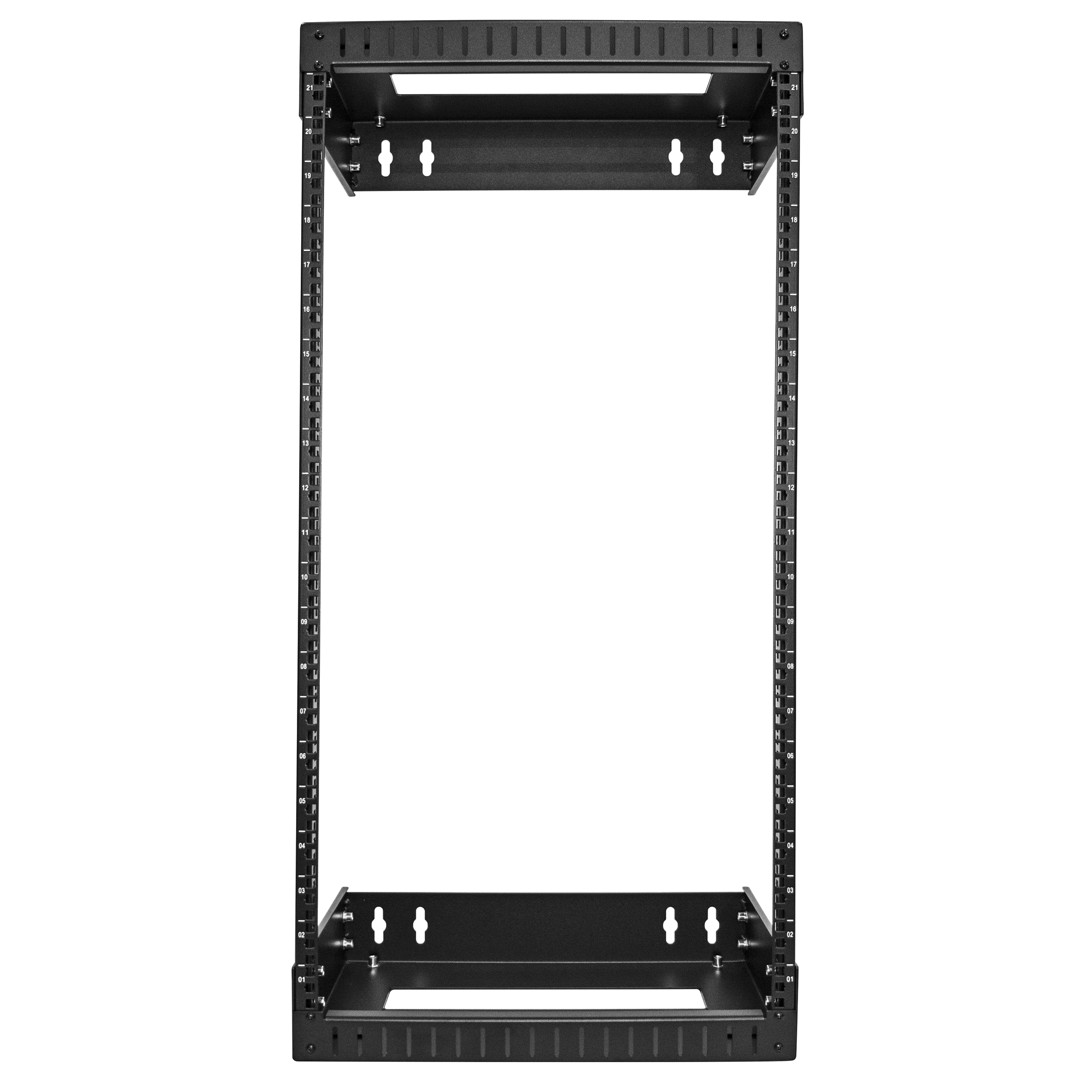 rack-21u-20-wall-oa StarTech.com Black 21 U Steel Server Rack Rodless Actuator , with Swing Frame 48 mm