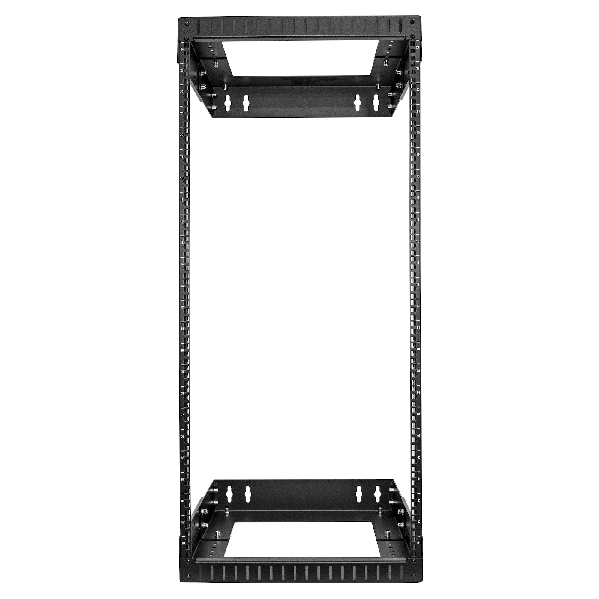rack-24u-20-wall-oa StarTech.com Black 24 U Steel Server Rack , with Swing Frame, 508 mm, 1200 mm Height 48 mm