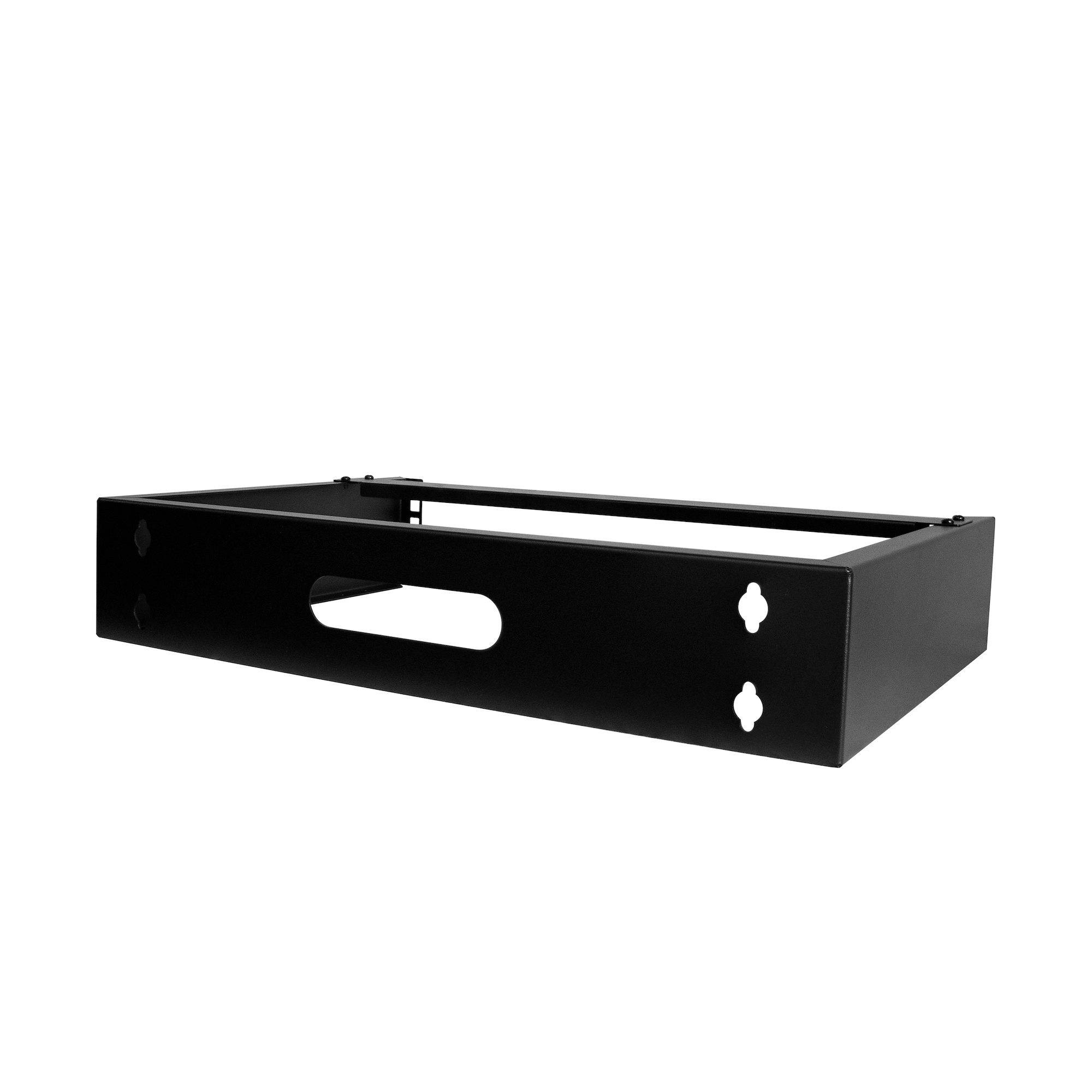 rack-2u-14-bracket StarTech.com Black 2 U Steel Server Rack Rodless Actuator , with Swing Frame 48 mm