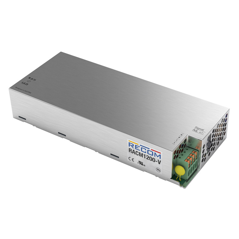 Recom Switching Power Supply, RACM1200-48SAV/ENC 48V, 25A, 1.2 kW, Input 85V ac to  264V
