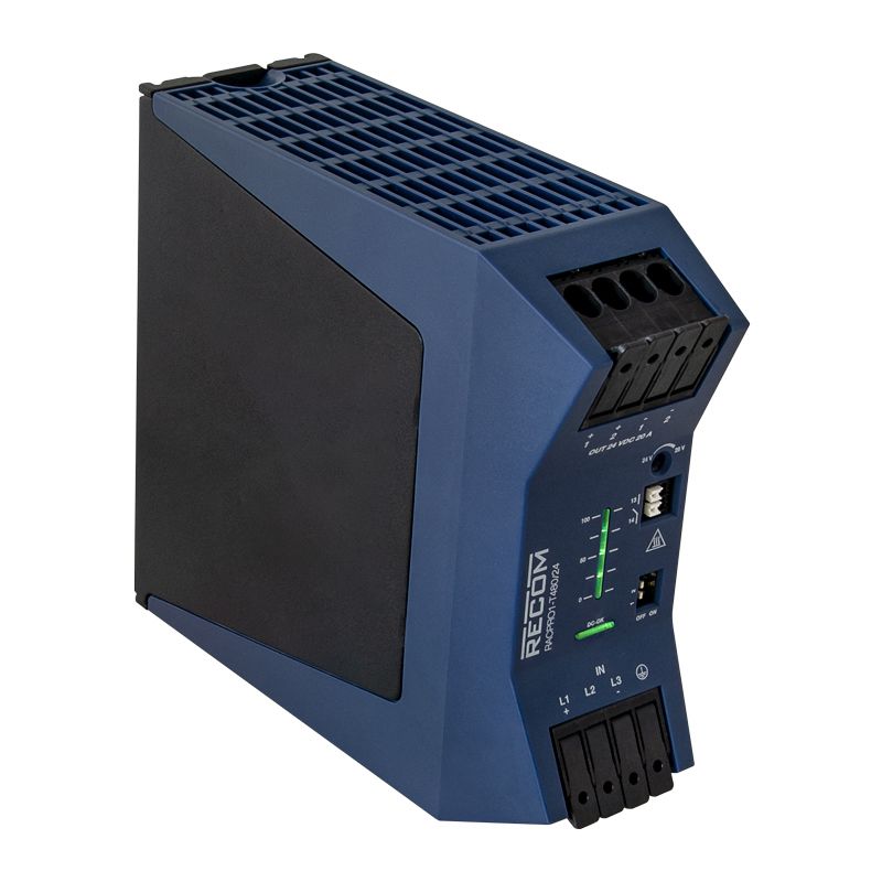 Recom RACPRO1 Power Supply DIN Rail Power Supply 575V ac AC Input 48V, 10000 mA Output DC 480 W