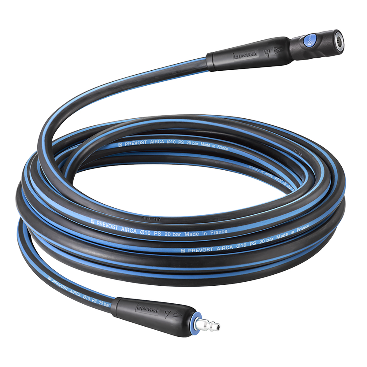 PREVOST 10 m Air Compressor Hose, 10 mm ID, 18 mm Ext Dia.