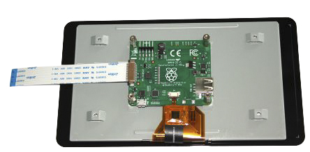 raspberry-pi-touchscreen Raspberry Pi LCD Touch Screen with 7 in Capacitive Touch Screen