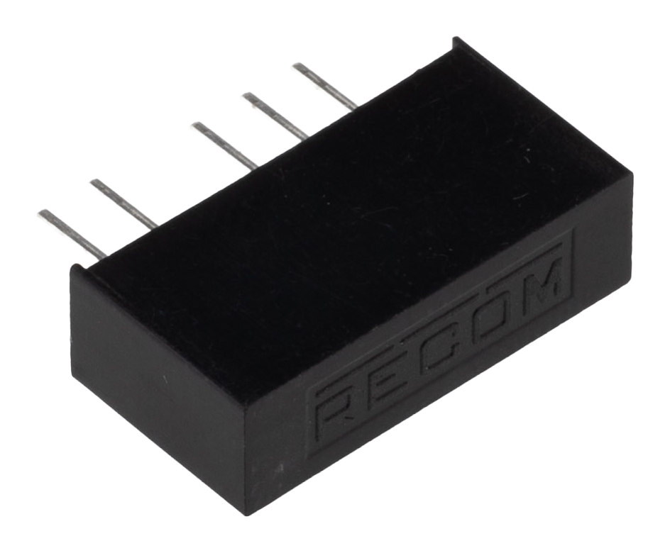 rb-0512d Recom RB DC/DC Converter, 12V dc, -12 V dc/ 42 mA, 5V dc Input, 4.5V Input 1 W, Through Hole, 85 °C Max Temp -40 °C Min