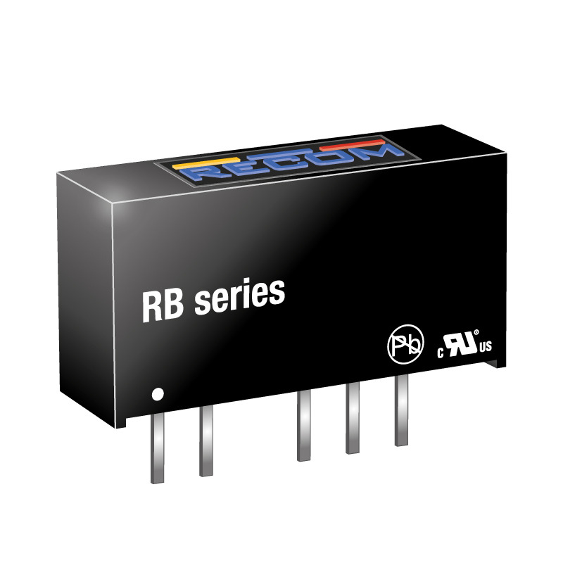 rb-2405d Recom RB DC/DC Converter, 5V dc, -5 V dc/ 100 mA, 24V dc Input, 21.6V Input 1 W, Through Hole, 85 °C Max Temp -40 °C Min