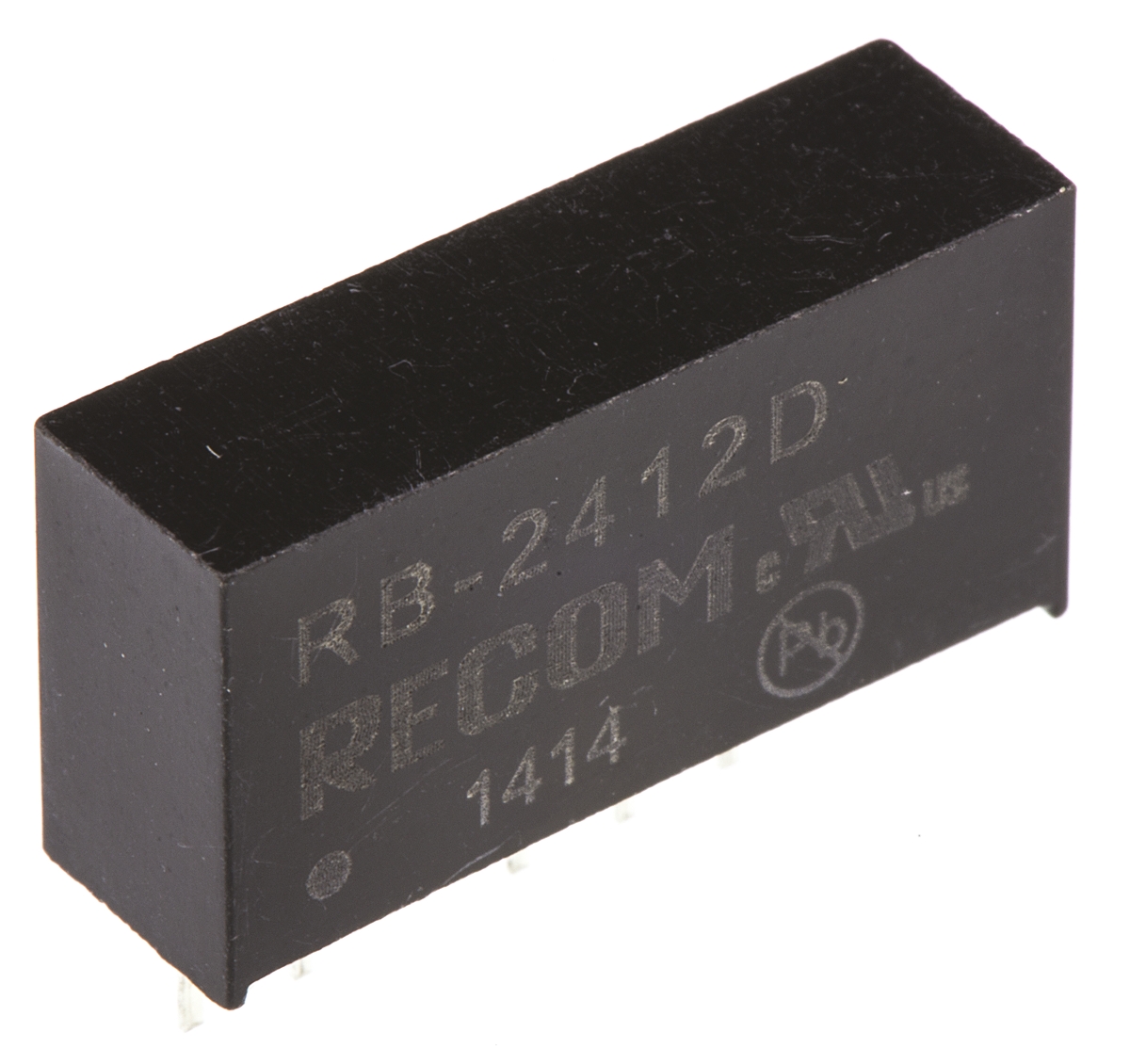 Recom RB DC/DC Converter, 12V dc, -12 V dc/ 42 mA, 24V dc Input, 21.6V Input 1 W, Through Hole, 85 °C Max Temp -40 °C