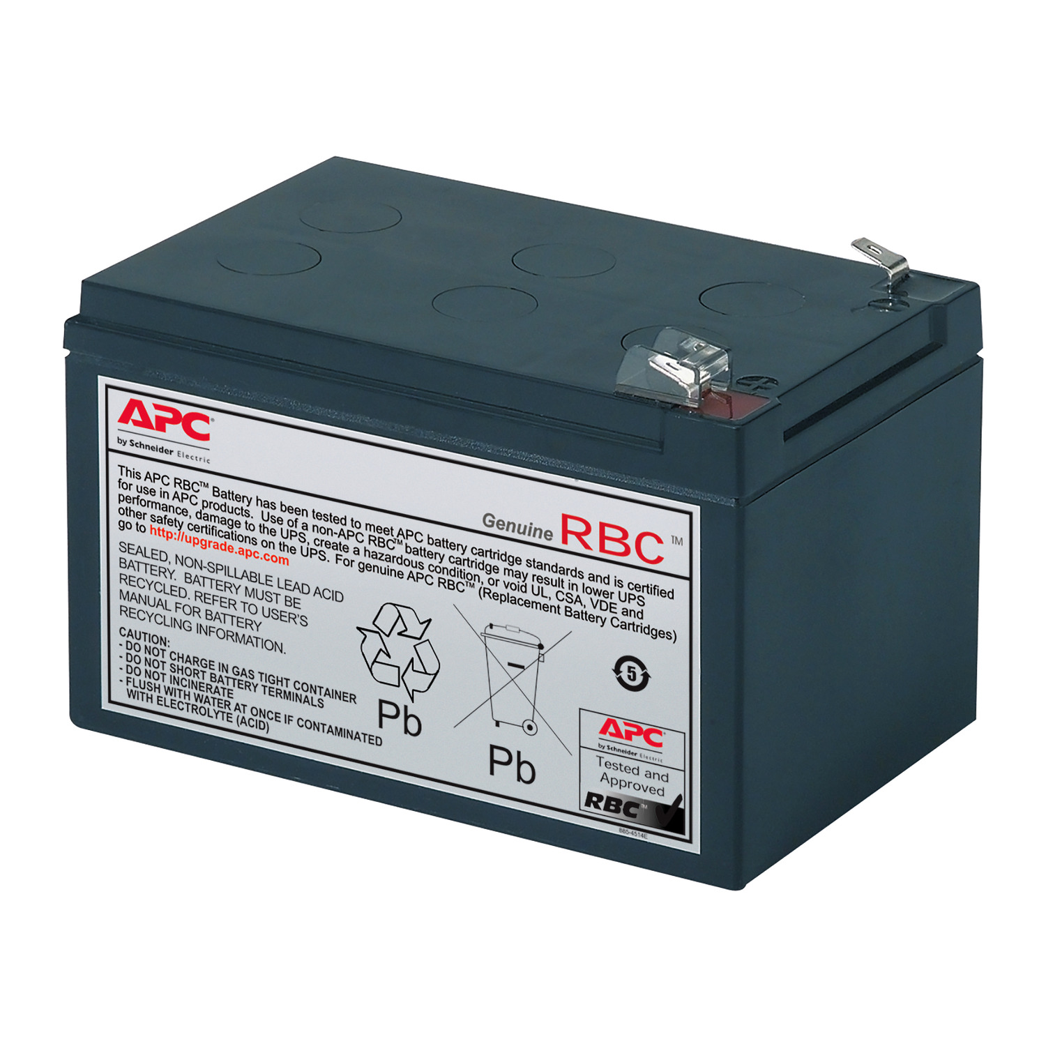 APC UPS Replacement Battery Cartridge for use with UPS, Smart-UPS, Batterie de remplacement Series