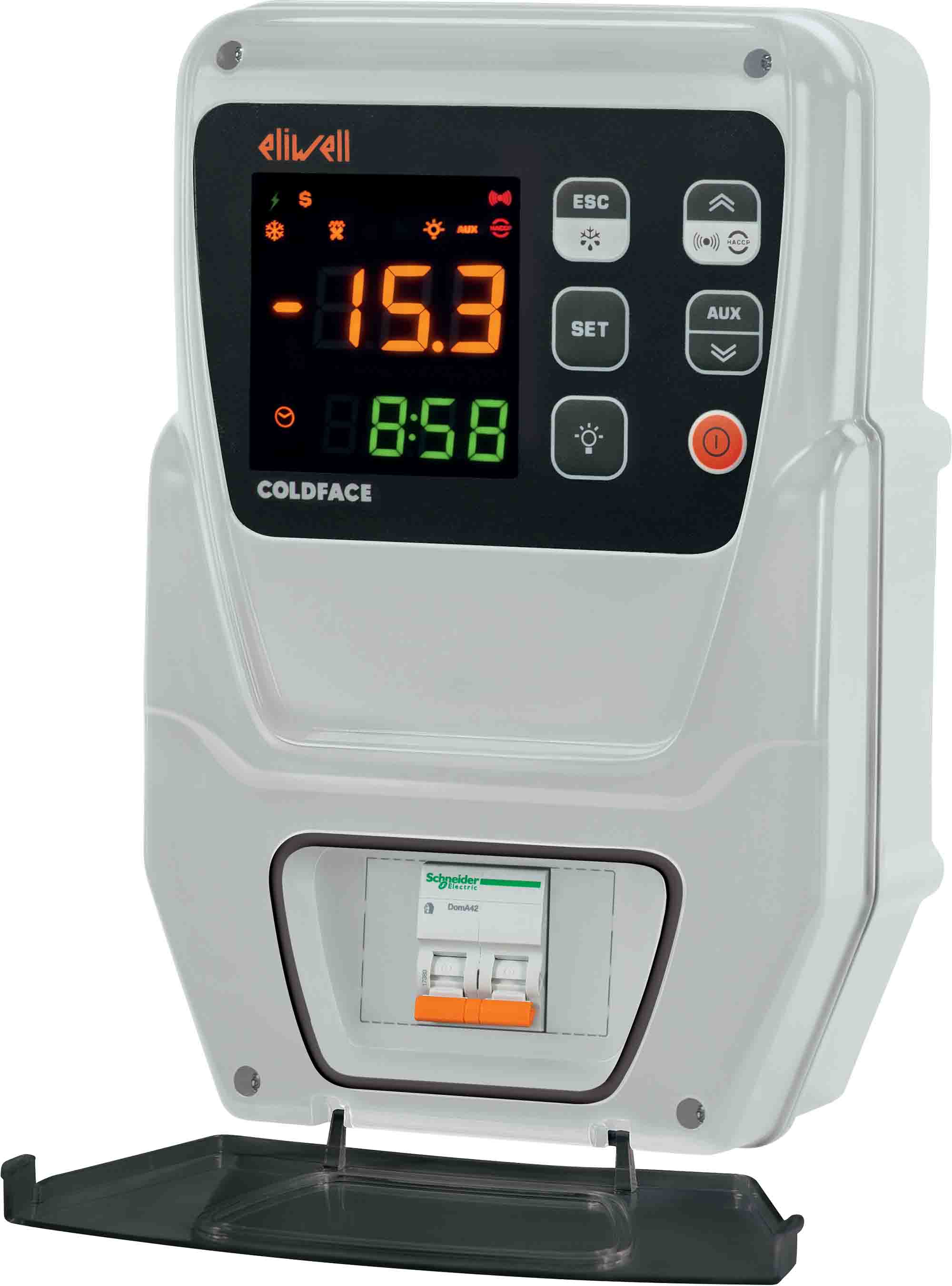 Eliwell RC500 DIN Rail Controller 1 Input, 5 Output Relay 230V 4D Controller