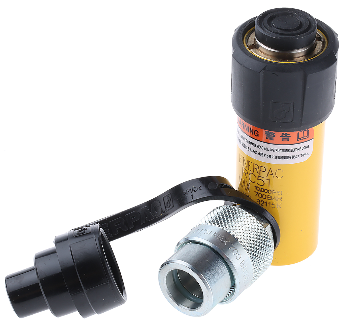 Enerpac, Portable General Purpose Hydraulic Cylinder, RC51 Single Acting 5 t 25 mm