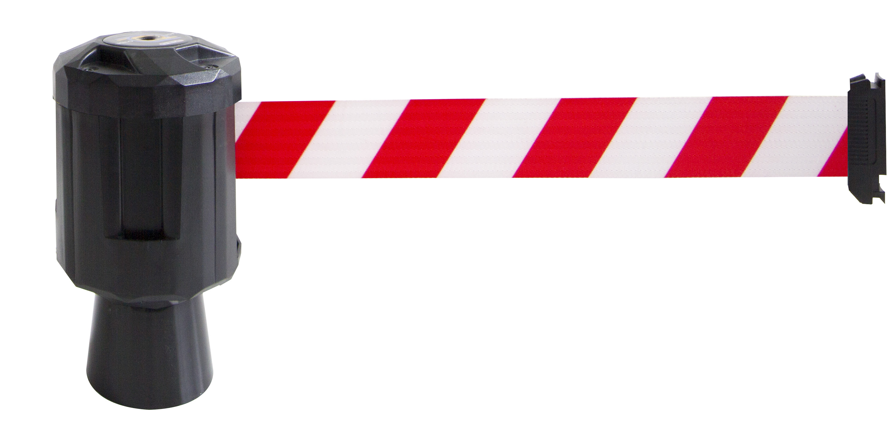 Viso Black, White Safety Barrier, Polyester, 4 m