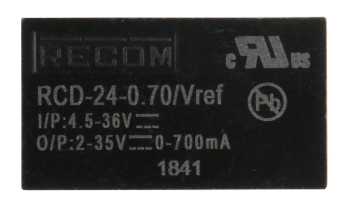 rcd-24-070vref Recom, 35V Output, 24.5 W Output PWM