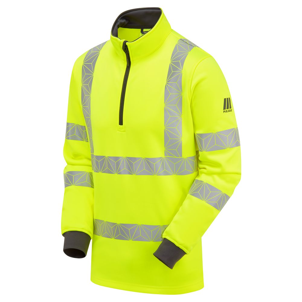 PULSAR RCT Yellow 100% Recycled Polyester Men's Zipper Sweatshirt & Fleeces S