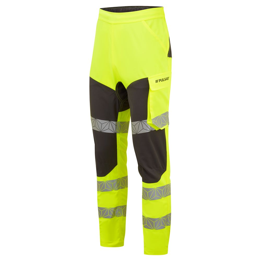 PULSAR RCT Unisex Work Pant Grey, Yellow 37-39 Waist