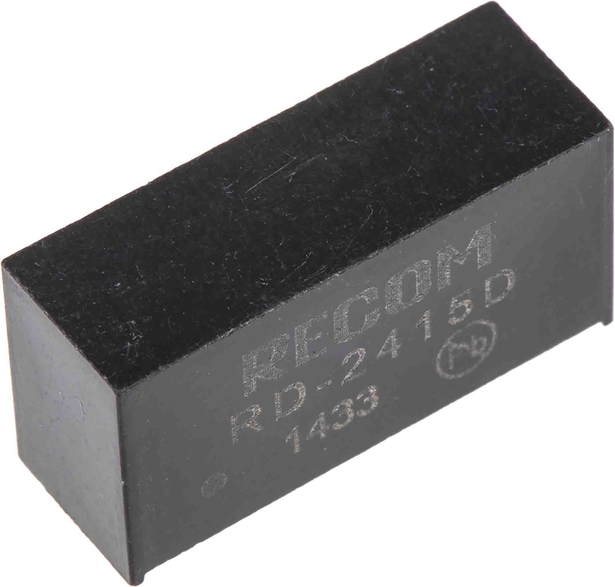 Recom RD DC/DC Converter, 15V dc/ 66 mA, 24V dc Input, 0V Input 2 W, Through Hole, 85 °C Max Temp -40 °C Min Temp, 7-Pin