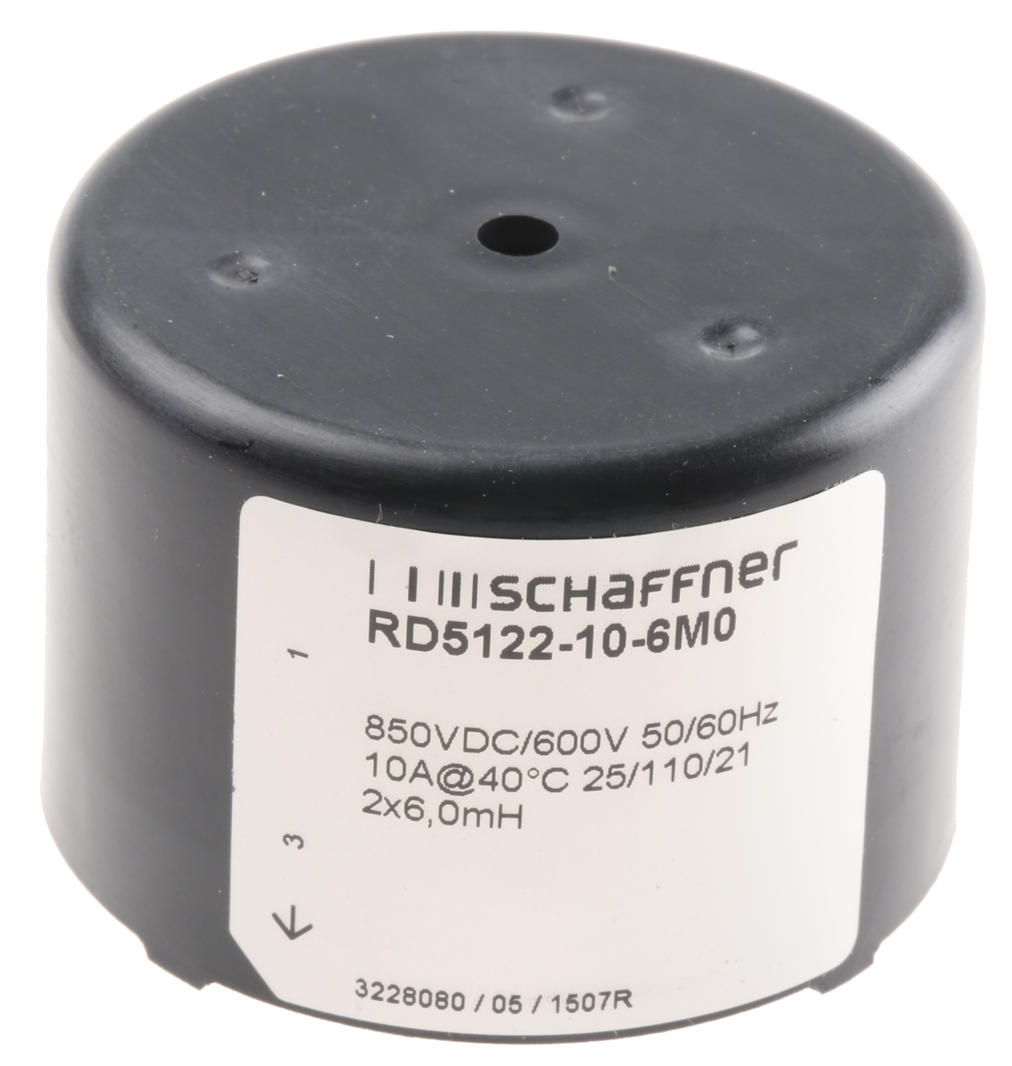 Schaffner 6 mH Current Compensated Choke, Max SRF:400 Hz, 10 A Idc, 24.25 mΩ Rdc 600V, RD