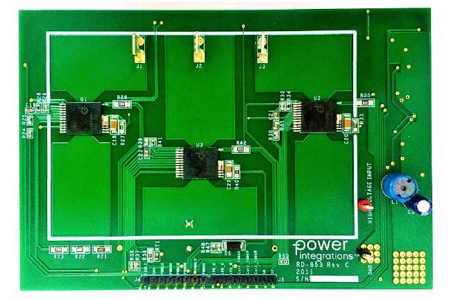 Power Integrations RDK-853 3-Phase Inverter for BRD1265C, LNK3204D for Brushless DC Motor