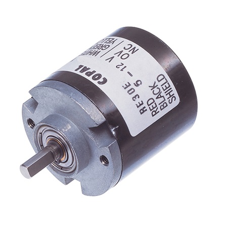 Nidec Components 24V dc 300 ppr Pulse Optical Encoder with a 4 mm Flat Shaft, Wire