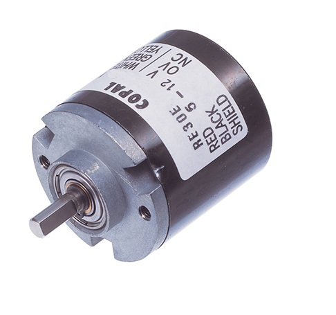 Nidec Components 12V dc 360 ppr Pulse Optical Encoder with a 4 mm Flat Shaft, Wire