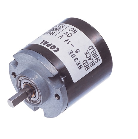 Nidec Components 24V dc 400 ppr Pulse Optical Encoder with a 4 mm Flat Shaft, Wire