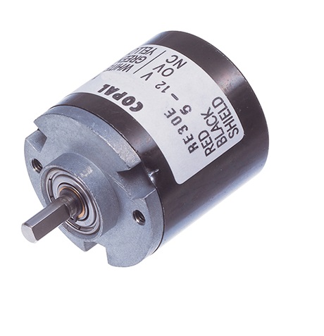 Nidec Components 12V dc, 5 V dc 500 ppr Pulse Optical Encoder with a 4 mm Flat Shaft, Wire