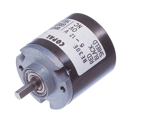 Nidec Components 24V dc 600 ppr Pulse Optical Encoder with a 4 mm Flat Shaft, Wire