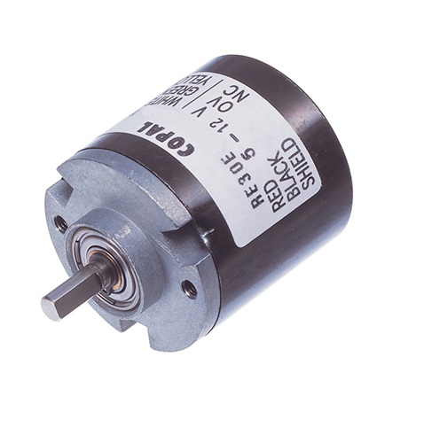 Nidec Components 24V dc 800 ppr Pulse Optical Encoder with a 4 mm Flat Shaft, Wire