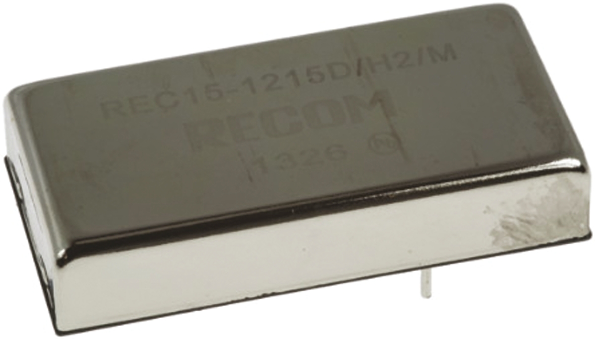 Recom DC/DC Converter, 5V/ 1500 mA, 36V Input, 9V Input 15 W, Through Hole, 85 °C Max Temp -40 °C Min Temp, 24-Pin