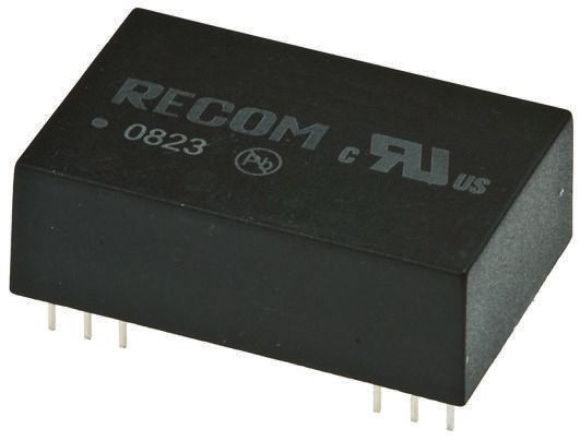 Recom REC3 DC/DC Converter, 12V dc/ 125 mA, 13.8V dc Input, 10.2V Input 3 W, Through Hole, 85 °C Max Temp -40 °C Min