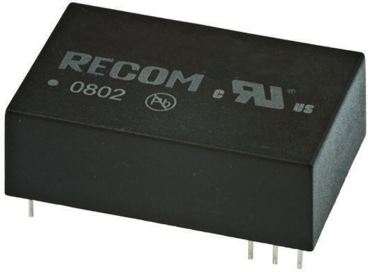 Recom REC3 DC/DC Converter, 15V dc/ 200 mA, 24V dc Input, 20.4V Input 3 W, Through Hole, 85 °C Max Temp -40 °C Min Temp,