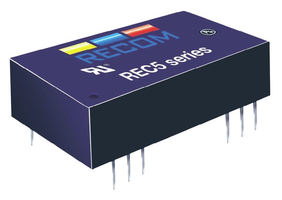 Recom REC5 DC/DC Converter, 15V, -15 V/ 250 mA, 36V dc Input, 18V Input 5 W, Through Hole, 71 °C Max Temp -40 °C Min