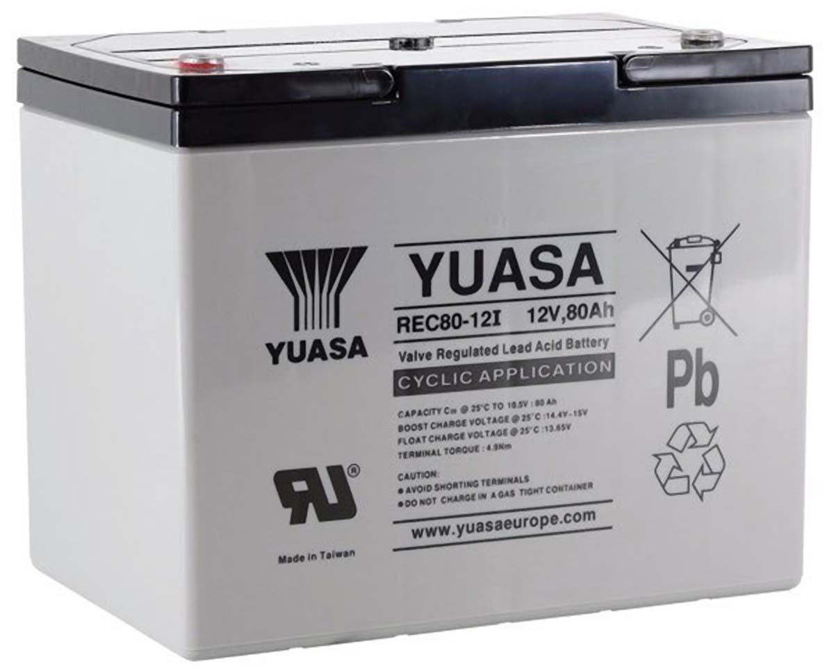 Yuasa 12 V Sealed Lead Acid Battery, 8 Ah, 168mm x 212.5 mm