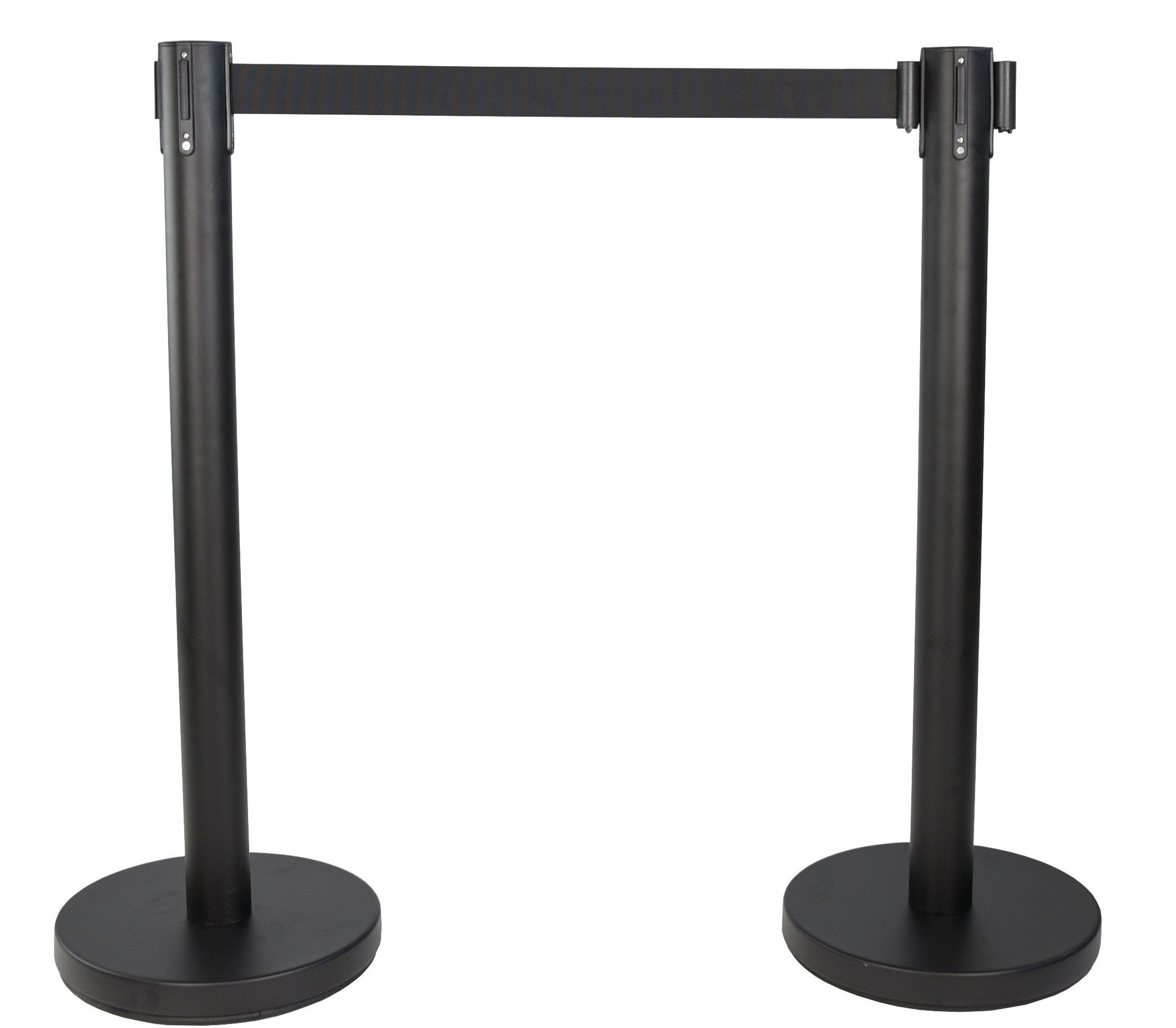 Viso Black Strap Post, Black Tape, Steel, Polyester, 3 m