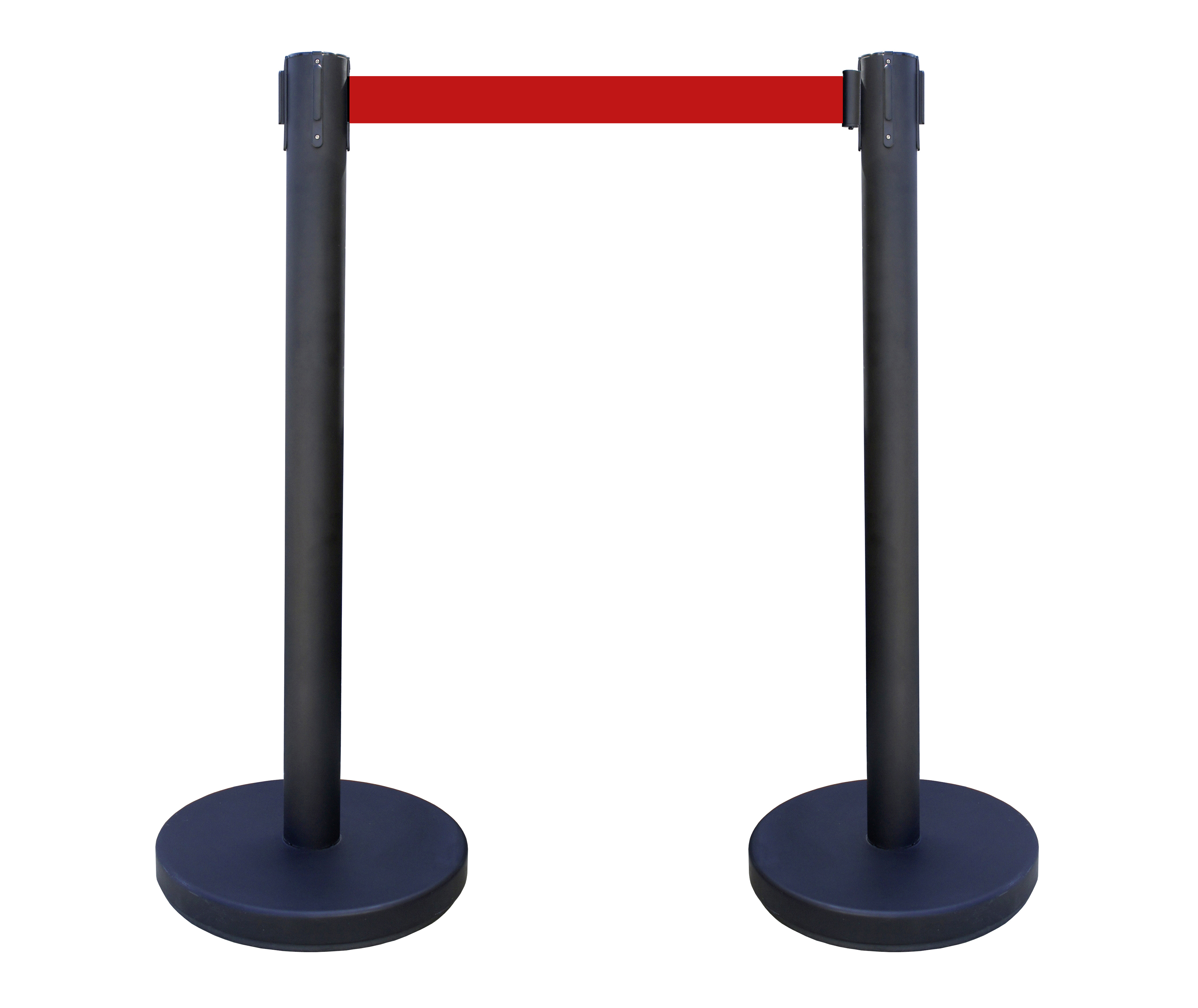 Viso Black Strap Post, Red Tape, Steel, Polyester, 3 m