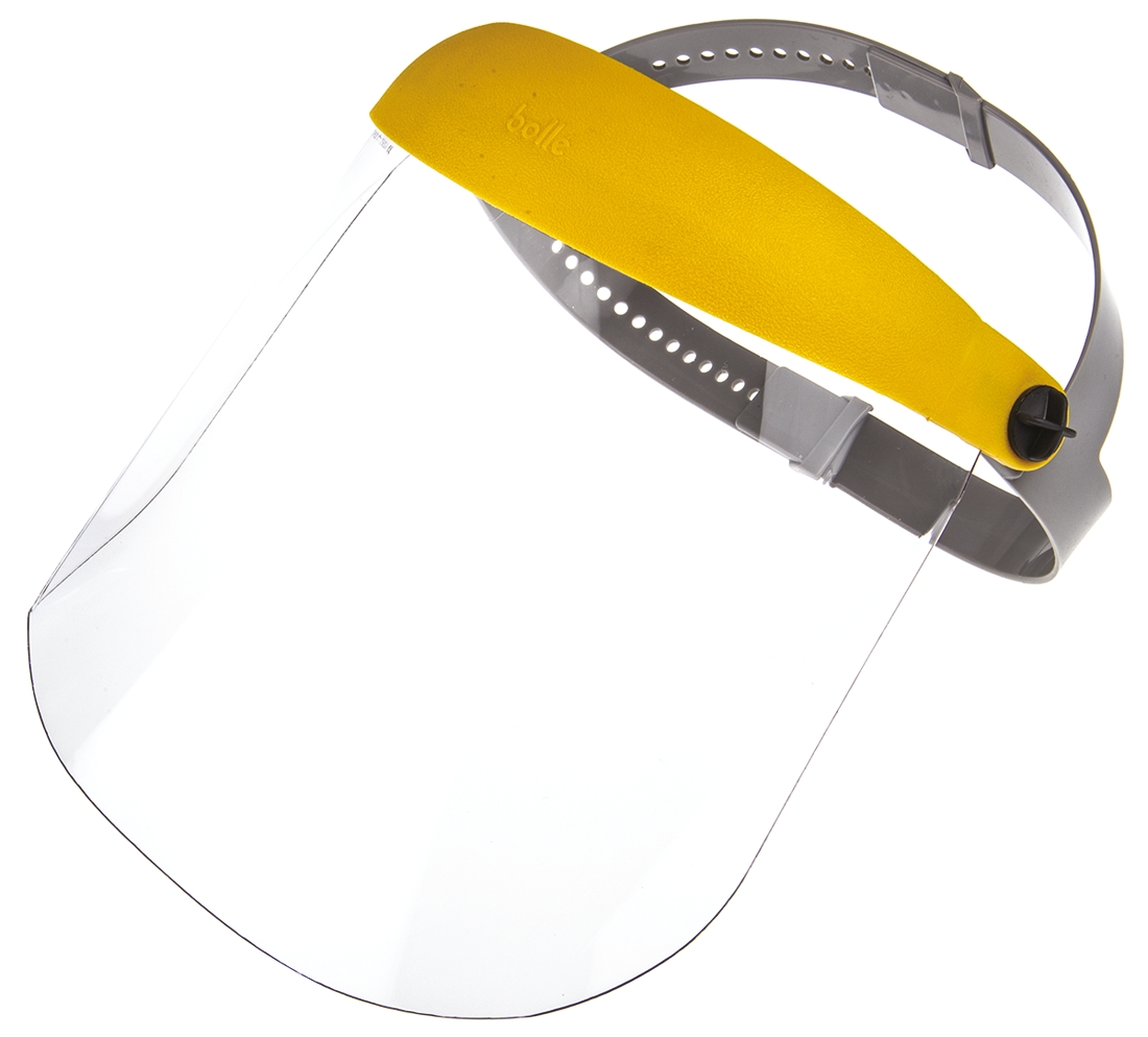 Bolle Safety Clear Acetate Face Shield, Resistant To Electric Arc Resistant
