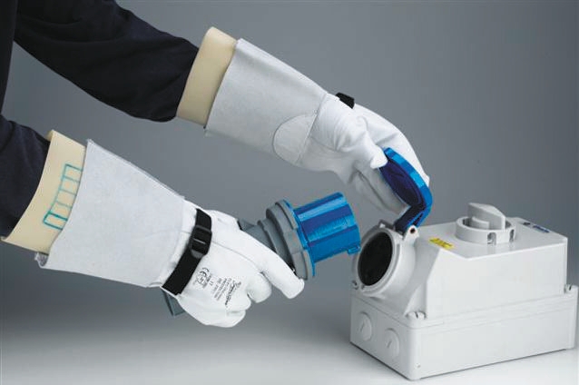 Polyco Healthline Electricians Gloves Grey Leather Electricians Gloves, Size 8, Uncoated Coating