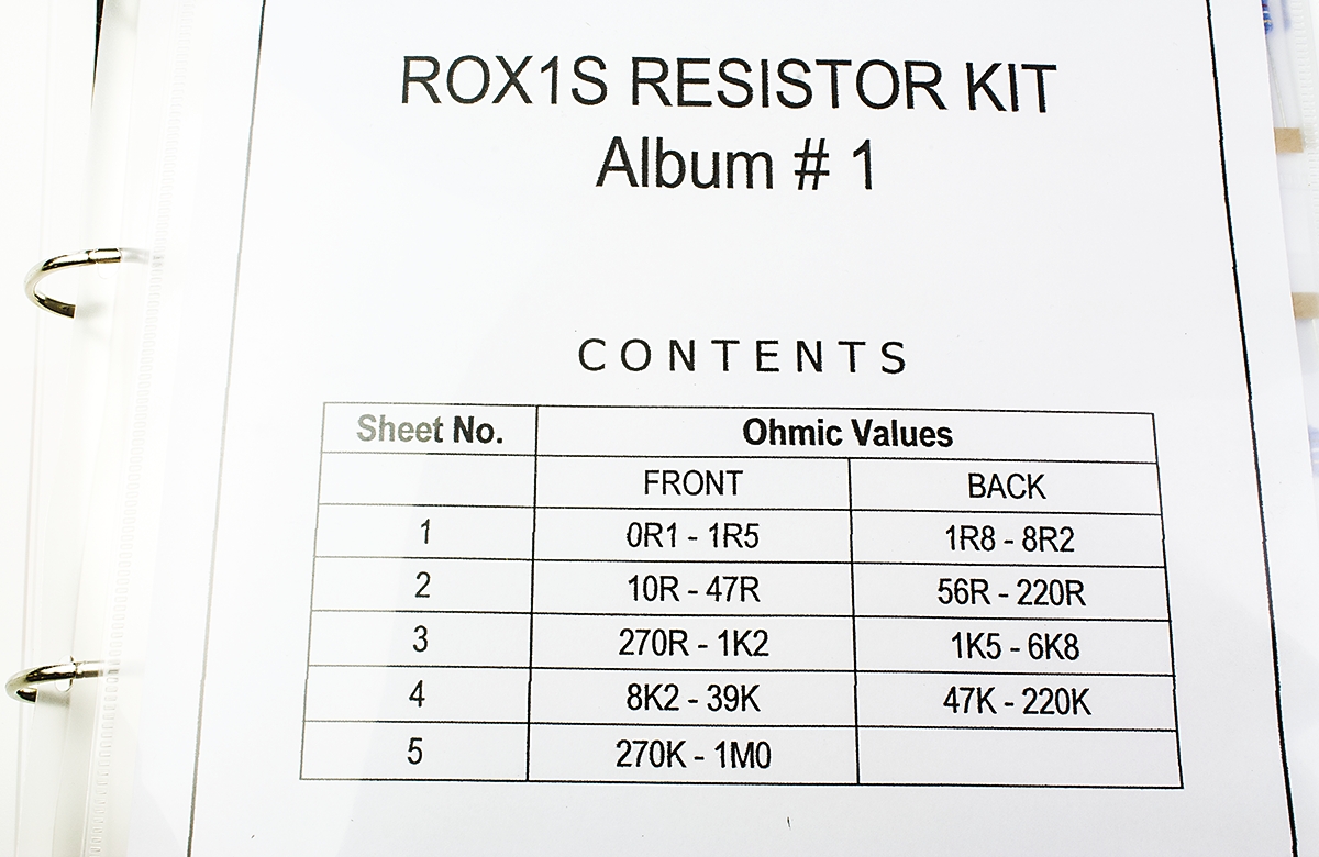 res-kit-rox1srs TE Connectivity, RGP Metal Film, Through Hole 80 Resistor Kit, 1 Ω → 1 MΩ