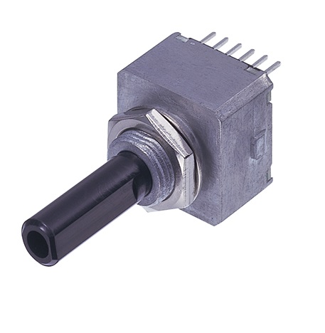 Nidec Components 5V dc 25 ppr Pulse Optical Encoder with a 8 mm Flat Shaft, Snap-in, Pin