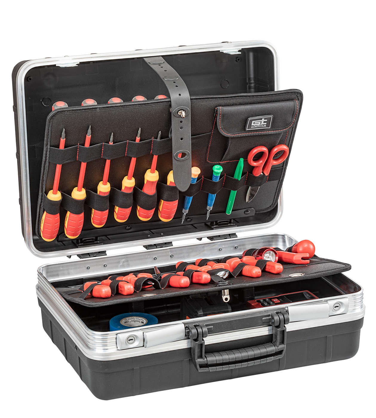 GT Line 2 Drawer Aluminium Tool Case 332 mm 453 mm 190mm