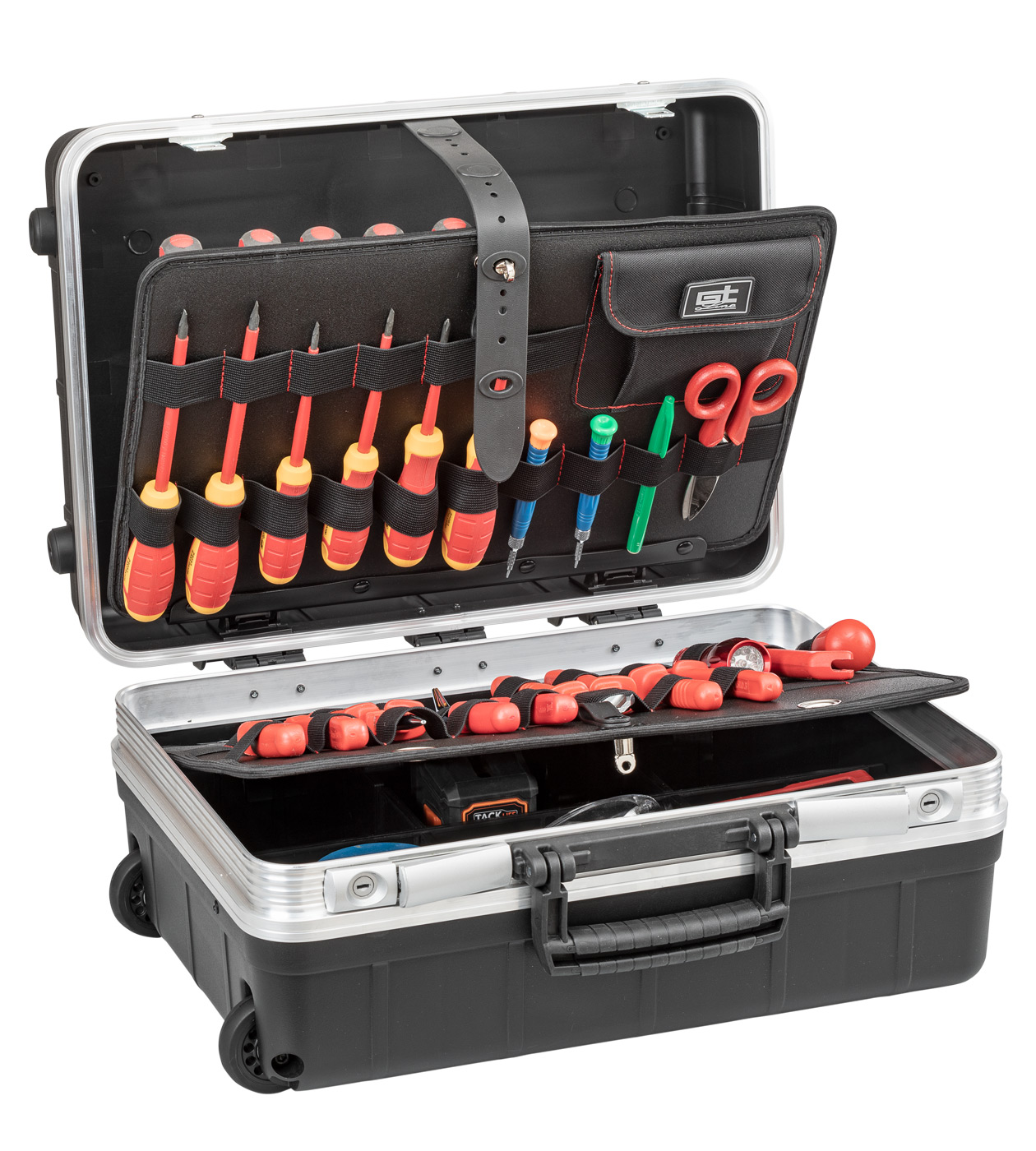 GT Line 2 Drawer Aluminium Tool Case Wheeled 332 mm 453 mm 197mm