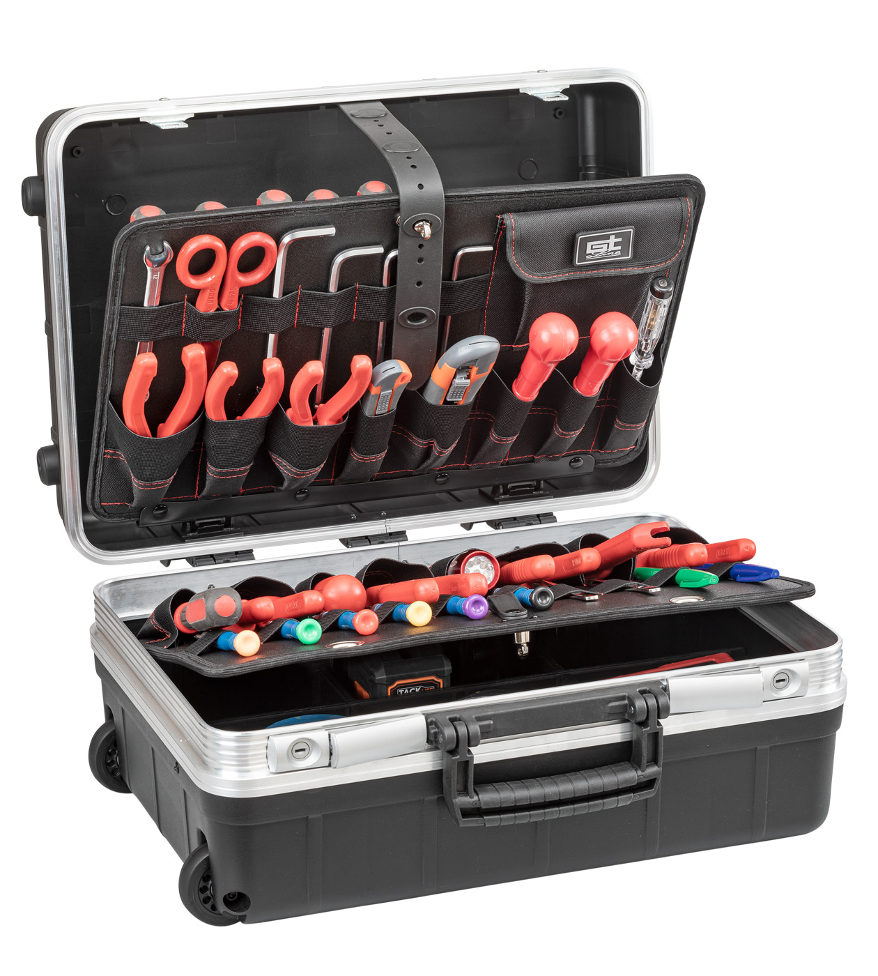 GT Line 2 Drawer Aluminium Tool Case Wheeled 332 mm 453 mm 197mm