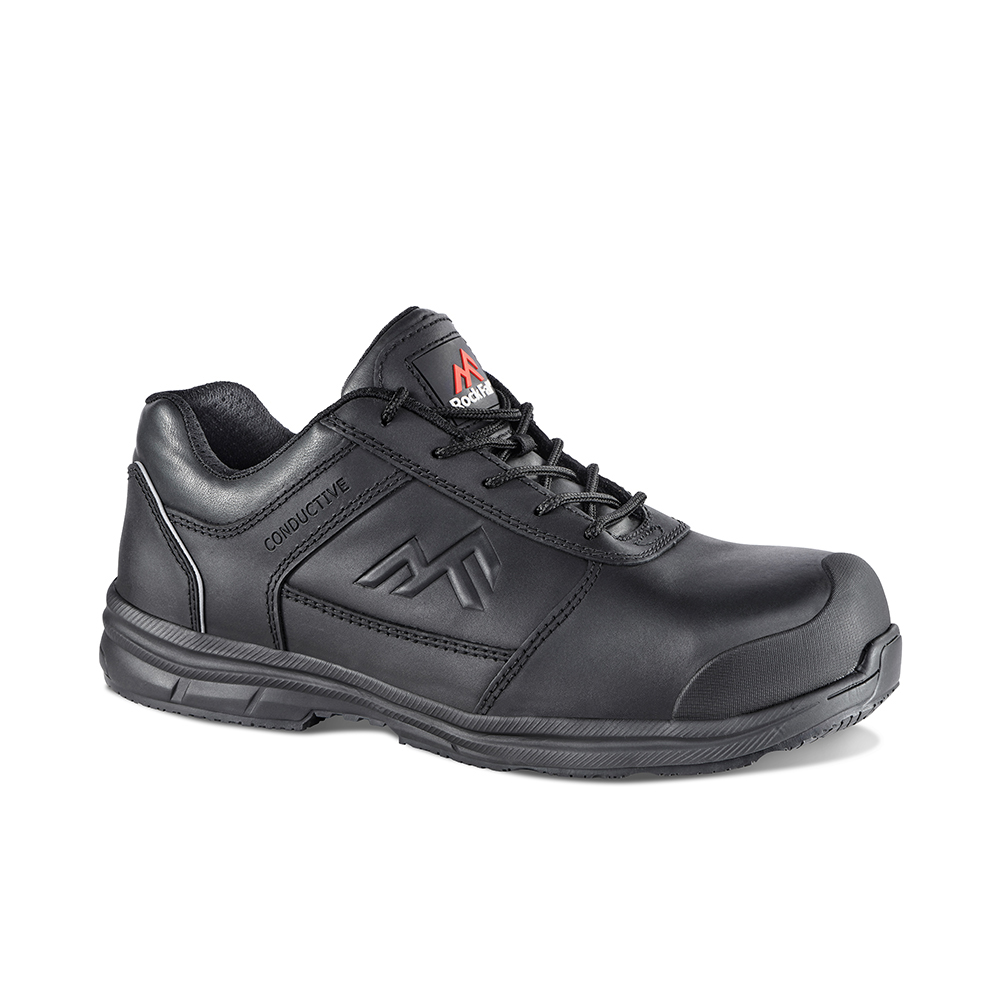 Rockfall Zinc Men's Black Non-Metallic Safety Shoes, UK 10.5, EU 45