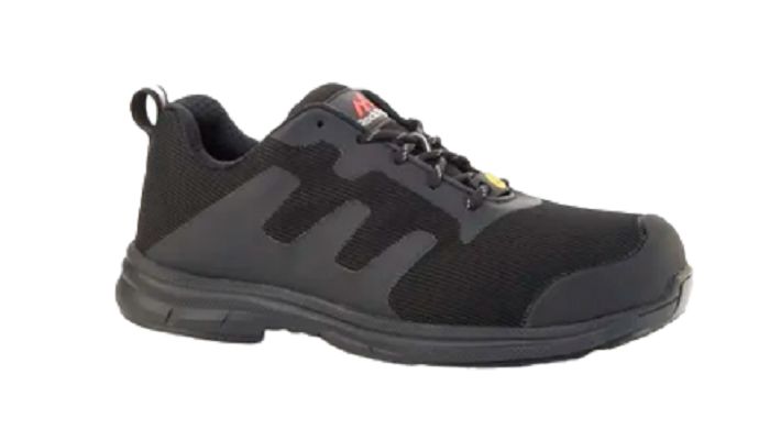 Goliath Faradri Unisex Black Fiberglas Safety Shoes, UK 7, EU 41